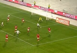 Lo hizo Palestino y podría ser el gol de la fecha en Sudamericana: ¡quiso botar el arco!