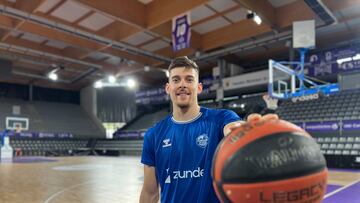 Chumi Ortega, escolta del Zunder Palencia, posa para la entrevista de AS.