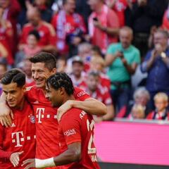 Póquer del Bayern liderado por el insaciable Lewandowski