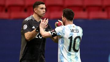 Lionel messi en partido de argentina