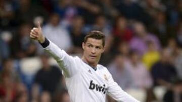 Cristiano, agradecido al público.