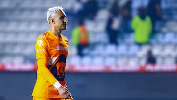 Keylor Navas of Pumas during the Play-In match between Pachuca and Pumas UNAM as part of the Liga BBVA MX, Torneo Apertura 2025 at Hidalgo Stadium, on November 20, 2025 in Pachuca, Hidalgo, Mexico.