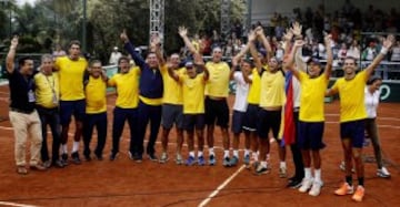 Santiago Giraldo guió el triunfo de Colombia en la Copa Davis.