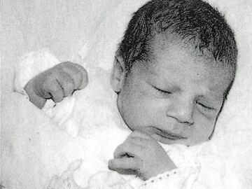 Zinedine Zidane the third of five children, here he is during his first moments of life. Years later, he'd be known all over the world.