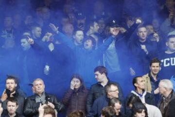 Britain Soccer Football - Liverpool v Everton - Premier League - Anfield - 1/4/17 Everton fans before the match