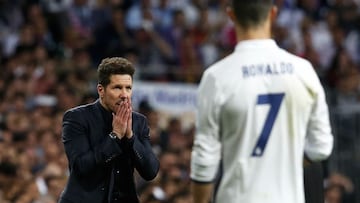 Simeone's reaction on hearing what Cristiano thinks of him