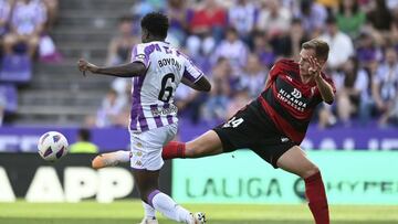 Ivan Durdov marcó su único gol con el Mirandés ante el Valladolid.