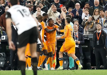 03/01/25 PARTIDO PRIMERA DIVISION 
VALENCIA - REAL MADRID 
TARJETA ROJA VINICIUS JR 
SOTO GRADO ARBITRO 