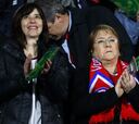 Michelle Bachelet apoyó a La Roja en el Estadio Nacional