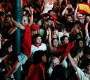 Toda España celebró la victoria de la Selección