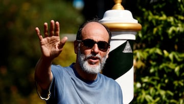 Director Luca Guadagnino gestures, during the 81st Venice Film Festival, in Venice, Italy, September 3, 2024. REUTERS/Yara Nardi