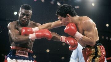 La pelea entre Julio César Chávez y Meldrick Taylor, llevada a cabo el 17 de marzo de 1990 en el Hilton de Las Vegas, Chávez se adjudicó el combate por nocaut técnico en el último round.