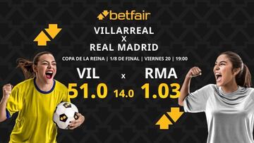 Villarreal CF vs. Real Madrid: horario, TV, pronósticos, estadísticas y cuadro