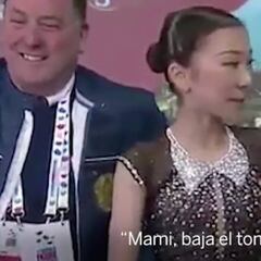 La vergüenza ajena de una patinadora con su madre: "Mami, baja el tono"