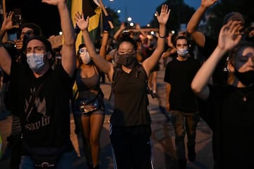 Protestantes tomaron las calles de Kenosha tras los disparos a Jacob Blake.