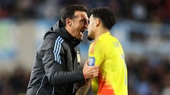 Scaloni cuenta lo que le dijo a Luis Díaz al final del partido