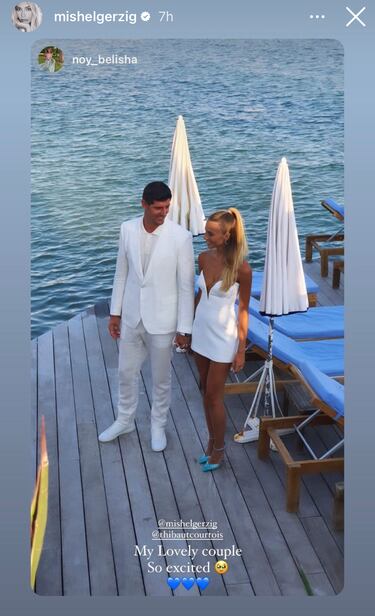 Así ha sido la preboda de Courtois y su prometida en Cannes