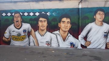 El nuevo mural que homenajea a los históricos de Colo Colo
