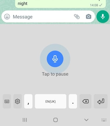 Cómo escribir un mensaje de WhatsApp sin usar las manos: el dictado por voz