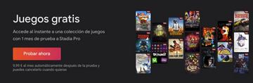 Juegos gratis de Google Stadia Pro