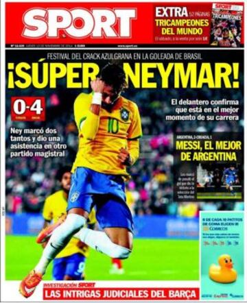 Portadas de la prensa deportiva