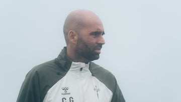 Claudio Giráldez, técnico del Celta, durante un entrenamiento.