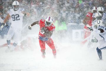 El New Era Field de Buffalo se pintó de blanco con la espectacular nevada que cayó en el juego entre los Indianapolis Colts y los Buffalo Bills. El juego terminó 13-7 en favor de los Bills. La temperatura estaba en -2 grados centígrados con vientos de 29 kilómetros por hora.