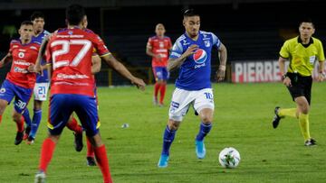 Cristian Arango anotó el primer gol de Millonarios en 2020