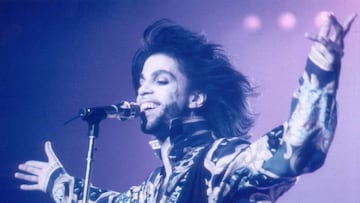 Prince en un concierto en Wembley, Londres, el 22 de agosto de 1990.  (Photo by Graham Wiltshire/Hulton Archive/Getty Images)
