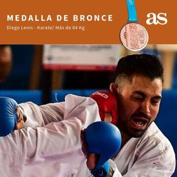 Diego Lenis se llevó la medalla de bronce en la categoría de más de 84 kilógramos. 