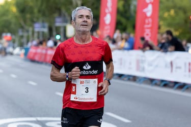 Martín Fiz durante un momento de la carrera.