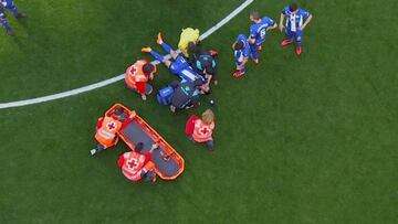 Hernán Pérez taken to hospital despite playing 90' against Real