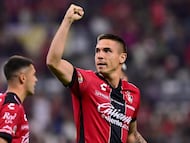 Uros Durdevic festeja su gol ante el Atlas.