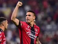 Uros Durdevic festeja su gol ante el Atlas.