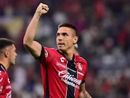 Uros Durdevic festeja su gol ante el Atlas.