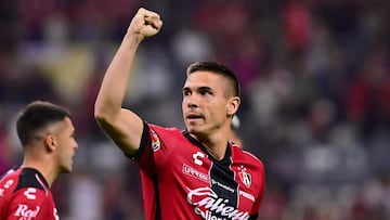 Uros Durdevic festeja su gol ante el Atlas.