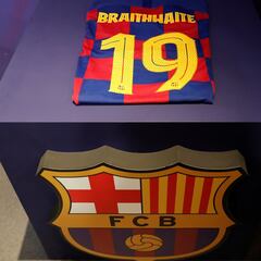 Braithwaite ya luce la camiseta del Barcelona