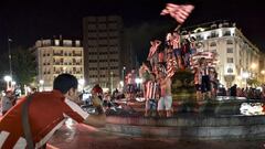 Celebración en la plaza de Moyua.