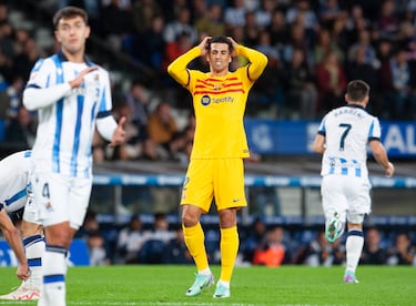 Cancelo se lamenta por una ocasión perdida.