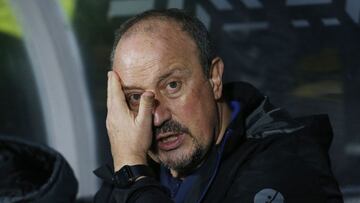 Ben&iacute;tez durante un partido con el Everton.