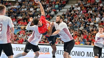 Marcos Fis en su debut con España este mes, estrella del Caserío.