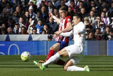 Filipe Luis y James.