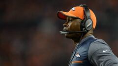 DENVER, CO - AUGUST 31: Head coach Vance Joseph of the Denver Broncos looks on during a preseason NFL game against the Arizona Cardinals at Sports Authority Field at Mile High on August 31, 2017 in Denver, Colorado.   Dustin Bradford/Getty Images/AFP
 == FOR NEWSPAPERS, INTERNET, TELCOS &amp; TELEVISION USE ONLY ==