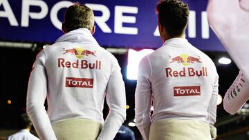 Los dos pilotos de Red Bull en Singapur.