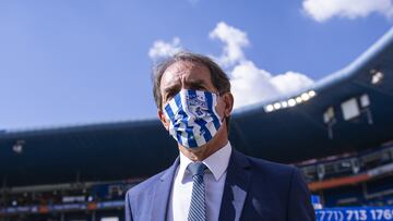  Guillermo Almada Pachuca head coach during the game Pachuca vs Monterrey, corresponding to day 16 of the Torneo Clausura Grita Mexico C22 of Liga BBVA MX, at Hidalgo Stadium, on April 23, 2022.

<br><br>

Guillermo Almada Director Tecnico de Pachuca durante el partido Pachuca vs Monterrey, correspondiente a la jornada 16 del Torneo Clausura Grita Mexico C22 de la Liga BBVA MX, en el Estadio Hidalgo, el 23 de Abril de 2022.