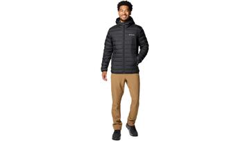 Chaqueta de plumón con capucha softshell Columbia Lake 22 negra para hombre