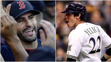 J.D. Mart&iacute;nez y Christian Yelich, los dos jugadores que fueron ganadores. 