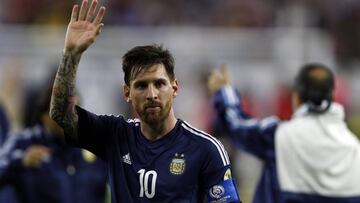 Messi, en la final de la Copa Am&eacute;rica.