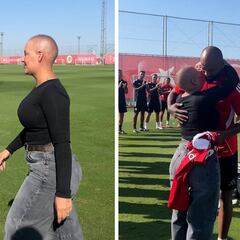 La emocionante sorpresa del Sevilla a la mujer de Marcao tras superar el cáncer