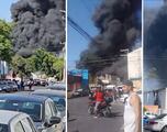 Así fue el aparatoso incendio en fábrica de Guadalajara: desalojan a decenas de personas | VIDEO
